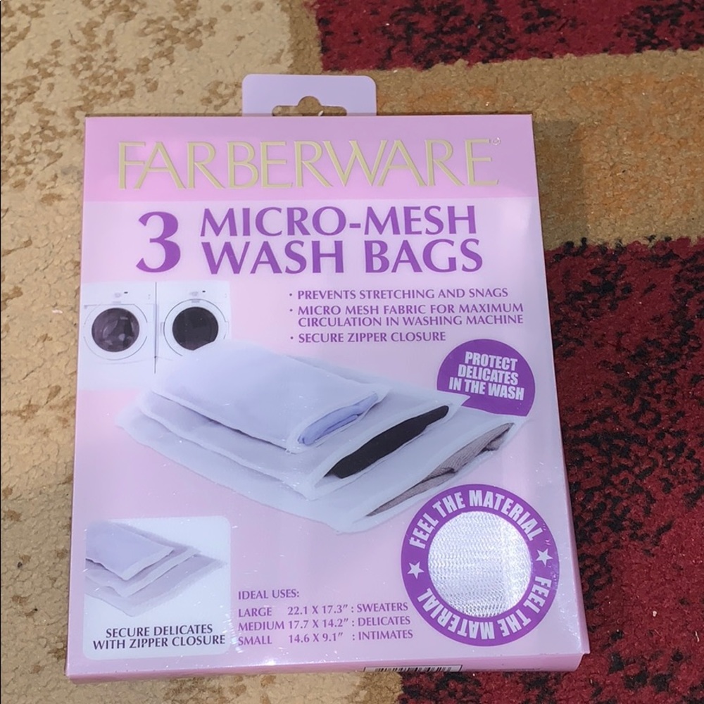 3 micro-mesh wash bags